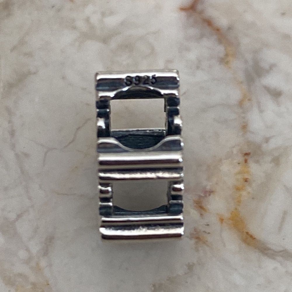 925 Sterling Silver Snowflake Charm Pandora Compatible - Picture 3 of 4